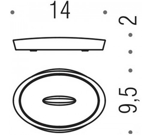 Мыльница Colombo Design Plus W4940.NM Черная матовая