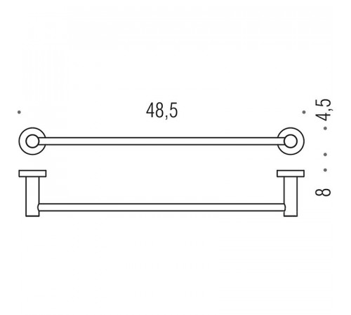 Полотенцедержатель Colombo Design Plus W4910.HPS1 Zirconium