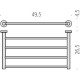 Полка для полотенец Colombo Design Plus W4987.NM Черный матовый