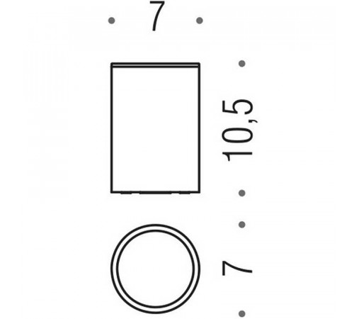 Стакан для зубных щеток Colombo Design Plus W4941.HPS1 Zirconium