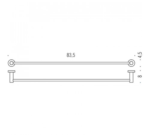 Полотенцедержатель Colombo Design Plus W4912.HPS1 Zirconium