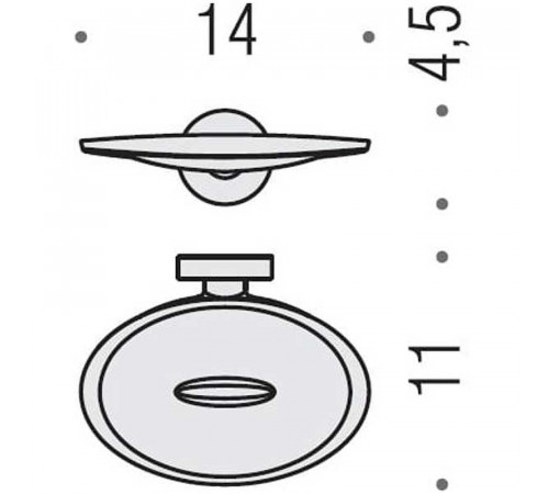 Мыльница Colombo Design Plus W4901.ВM Белая матовая