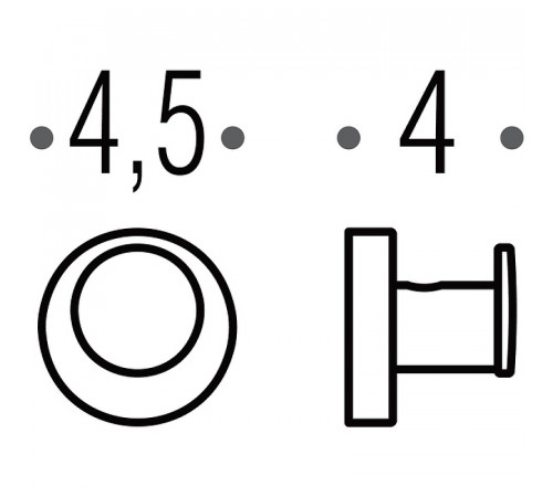 Крючок Colombo Design Plus W4917.HPS1 Zirconium