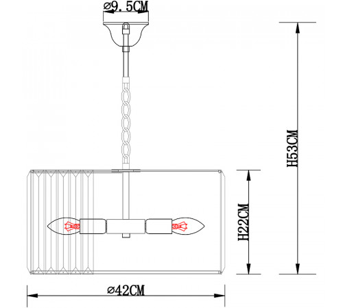 Люстра Artelamp Pollux A1033LM-6GO Прозрачная Золото