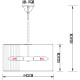 Люстра Artelamp Pollux A1033LM-6GO Прозрачная Золото