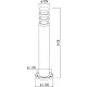 Ландшафтный светильник Artelamp Portica A8371PA-1BK Белый Черный