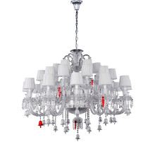 Люстра Crystal Lux Princess SP30 Белая Хром Прозрачная