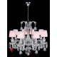 Люстра Crystal Lux Princess SP8 Белая Хром Прозрачная