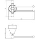 Полотенцедержатель Migliore Provance 17634 поворотный Бронза