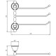 Полотенцедержатель Migliore Provance 17635 поворотный Бронза