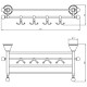 Полка для полотенец Migliore Provance 17632 Бронза