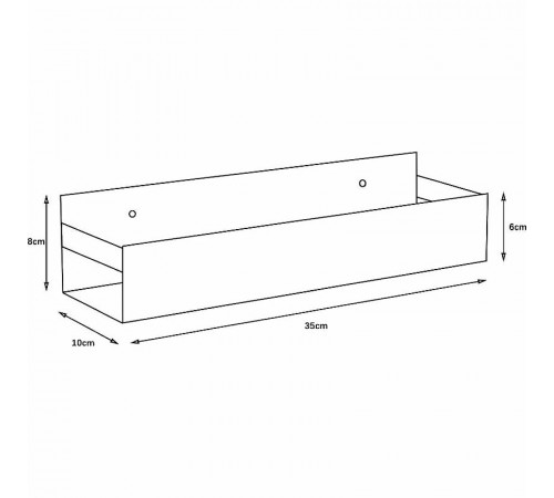 Металлическая полка Boheme Q 10965-MG Золото матовое