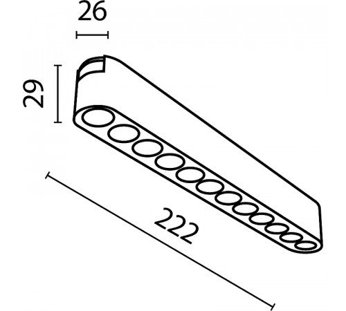 Трековый светильник Maytoni Magnetic track system Radity Points TR082-1-12W3K-M-B Черный