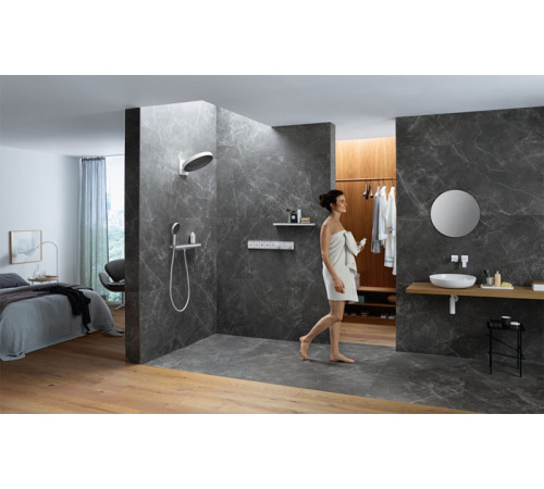 Стеклянная полка Hansgrohe Rainfinity 50 26844700 Белый матовый Графит