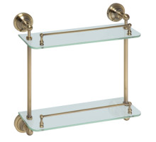 Полочка стеклянная Bemeta Retro bronze 144102127 Бронза