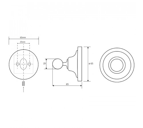 Крючок Bemeta Retro chrom 144306132 Хром