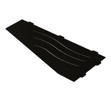 Металлическая полка RGW MT-01B 49279901-04 угловая Черная