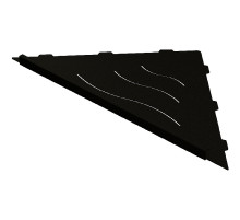Металлическая полка RGW MT-12B 49279912-04 угловая Черная