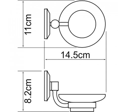 Мыльница WasserKRAFT Rhein K-6229O Хром