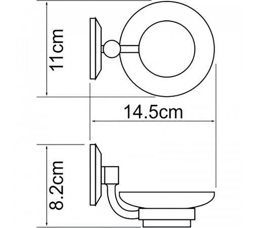 Мыльница WasserKRAFT Rhein K-6229CO Хром