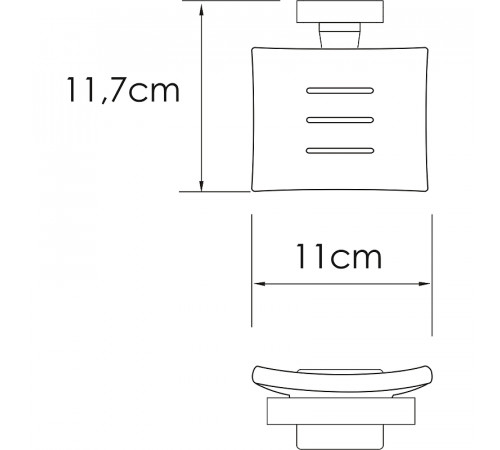 Мыльница WasserKRAFT Rhin K-8729 Хром