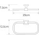 Кольцо для полотенец WasserKRAFT Rhin K-8760 Хром