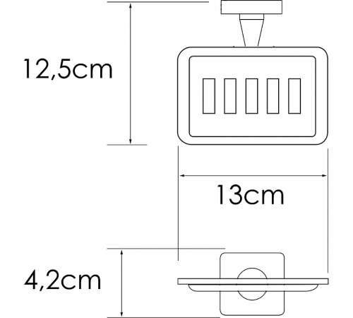 Мыльница WasserKRAFT Rhin K-8769 Хром