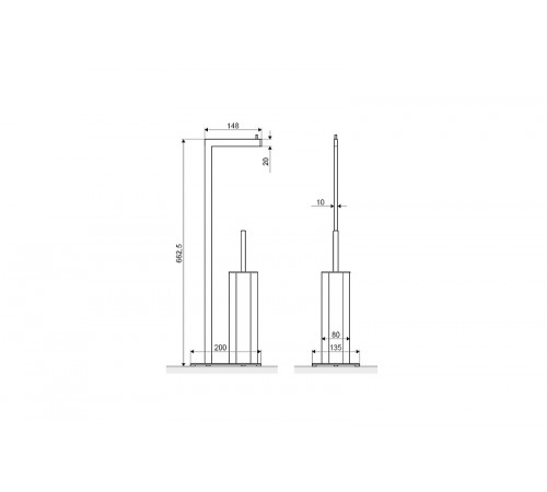 Напольная стойка Excellent Riko DOEX.1650BL Черный