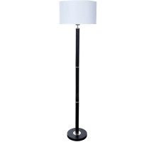 Торшер Artelamp Robert A5029PN-1SS Белый Черный Сталь