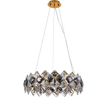 Люстра Divinare Rosalinda 7204/17 LM-8 Прозрачная Дымчатая Латунь