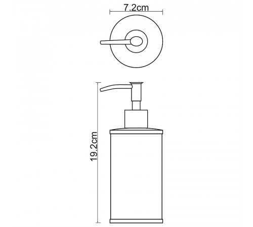 Дозатор для жидкого мыла WasserKRAFT Rossel K-5799 Белый