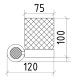 Стакан для зубных щеток Boheme Royal Cristal 10924-G-B Золото