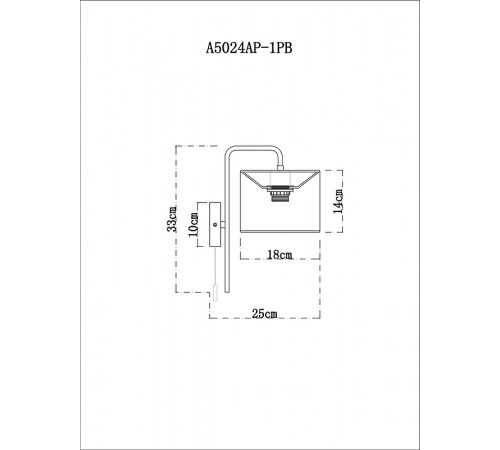 Настенный светильник Artelamp Rupert A5024AP-1PB Белый Полированная медь