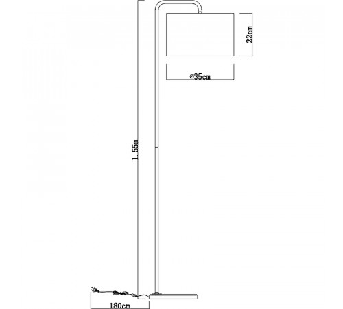 Торшер Artelamp Rupert A5024PN-1PB Белый Полированная медь