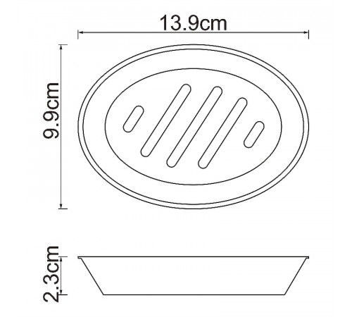 Мыльница WasserKRAFT Ruwer K-6729 Хром