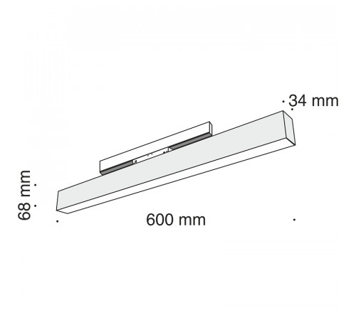 Трековый светильник Maytoni Magnetic track system Basis TR012-2-20W4K-B Черный