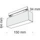 Трековый светильник Maytoni Magnetic track system Basis TR012-2-7W4K-B Черный