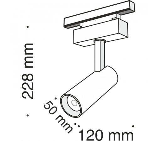 Трековый светильник Maytoni Magnetic track system Focus LED TR019-2-10W4K-B Черный