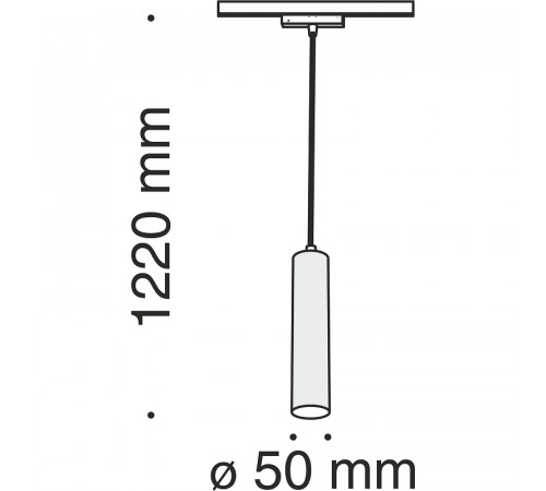 Трековый подвесной светильник Maytoni Magnetic track system Focus LED TR016-2-12W3K-B Черный