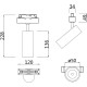 Трековый светильник Maytoni Magnetic track system Focus LED TR019-2-10W3K-MG Золото матовое