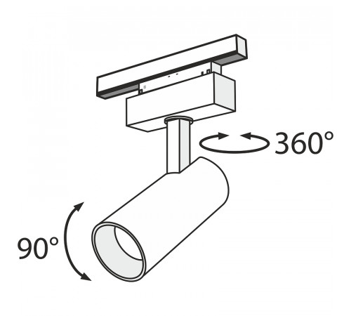 Трековый светильник Maytoni Magnetic track system Focus LED TR019-2-15W4K-B Черный