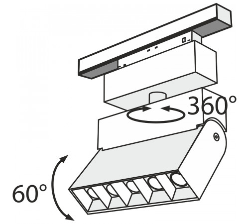 Трековый светильник Maytoni Magnetic track system Points TR015-2-10W3K-W Белый