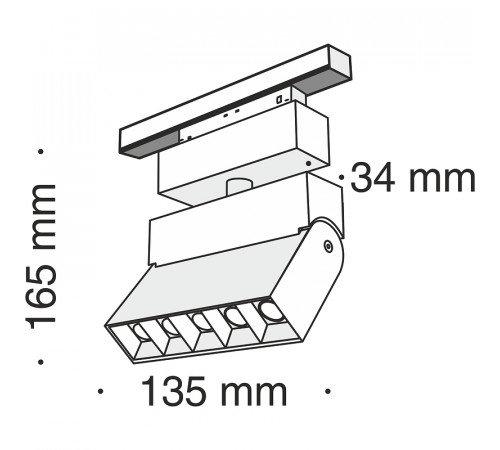 Трековый светильник Maytoni Magnetic track system Points TR015-2-10W3K-W Белый