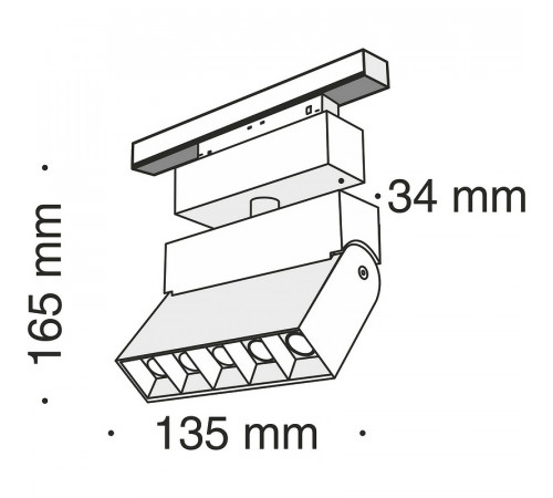 Трековый светильник Maytoni Magnetic track system Points TR015-2-10W4K-B Черный