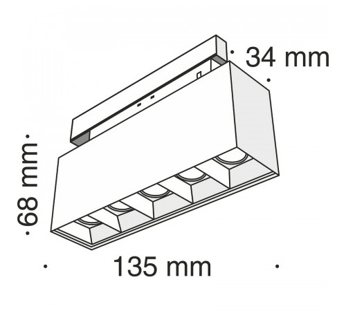 Трековый светильник Maytoni Magnetic track system Points TR014-2-10W3K-B Черный