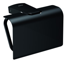 Держатель туалетной бумаги Sonia S6 black 166473 с крышкой Черный матовый