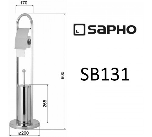 Напольная стойка Sapho Samba SB131 Хром