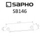 Полотенцедержатель Sapho Samba SB146 Хром