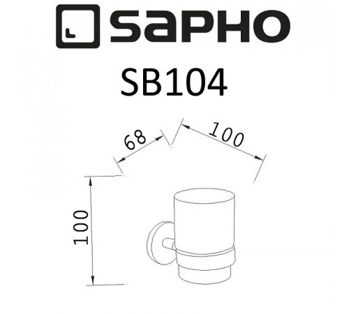 Стакан для зубных щеток Sapho Samba SB104 Хром