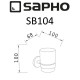 Стакан для зубных щеток Sapho Samba SB104 Хром